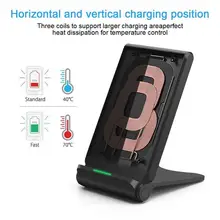 Беспроводное зарядное устройство для iPhone XS Max XR X 8 Plus 10 Вт Qi быстрая Беспроводная зарядка Подставка для Samsung Note 8 S9 S8 Plus S7 S6 Edge