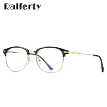 Ralferty, анти-синий светильник, очки для женщин и мужчин, половинная оправа, игровые очки, очки TR90, ультра светильник, квадратные оптические очки D5054