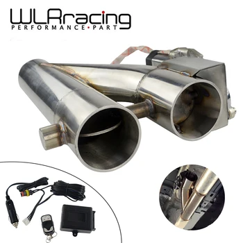 

WLR - Universal Stainless Steel 304 2.5" / 3" Electric Exhaust Downpipe Cutout E-Cut Out Dual-Valve Remote Wireless