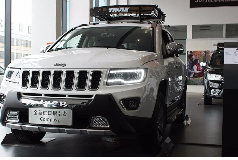 KOWELL автомобильный Стайлинг для JEEP Compass 2011- светодиодный головной светильник для компаса Головной фонарь СВЕТОДИОДНЫЙ дневной ходовой светильник светодиодный DRL Bi-Xenon HID