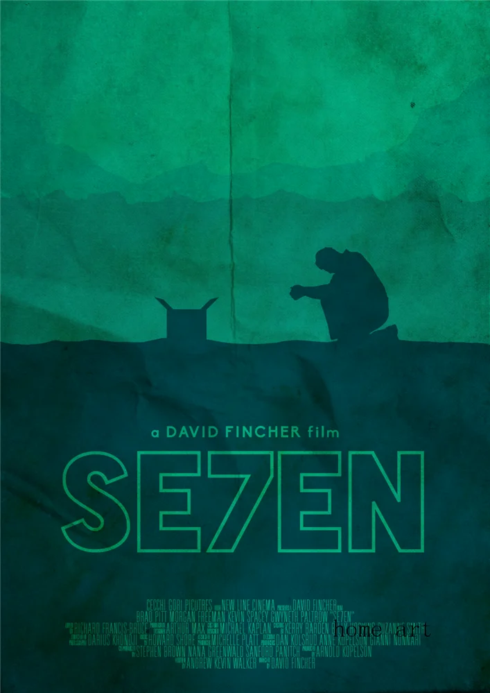 SE7EN постер из фильма четкое изображение наклейки на стену украшение дома хорошее