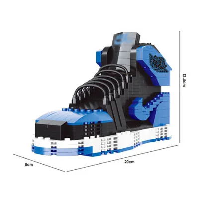 13 различных видов спорта большие баскетбольные кроссовки air jordan brick aj XI XIII III assemable Модель Строительный Блок игрушка для детей Подарки