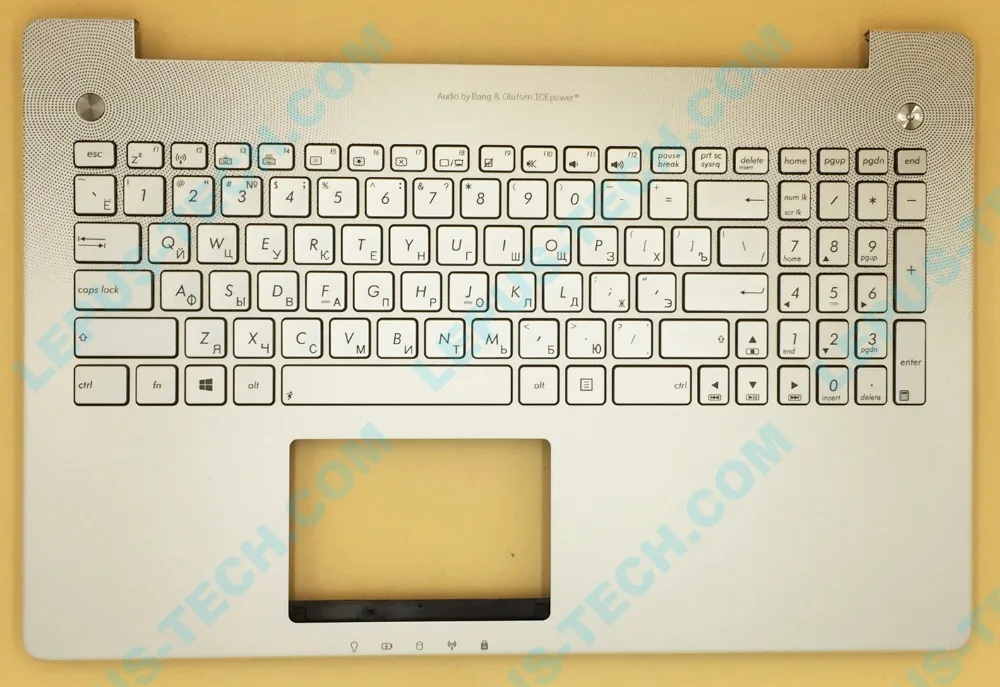 

RU Russian Keyboard for ASUS N550 N550JV N550JK keyboard with backlight palmrest top case silver color