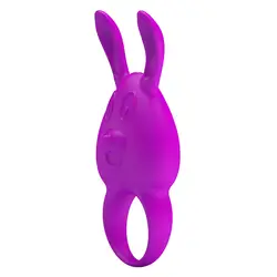 Перезаряжаемые Кольца для пениса Секс игрушки перезаряжаемое кольцо «кролик» силиконовый вибрирующий пенис кольцо взрослые секс продукты