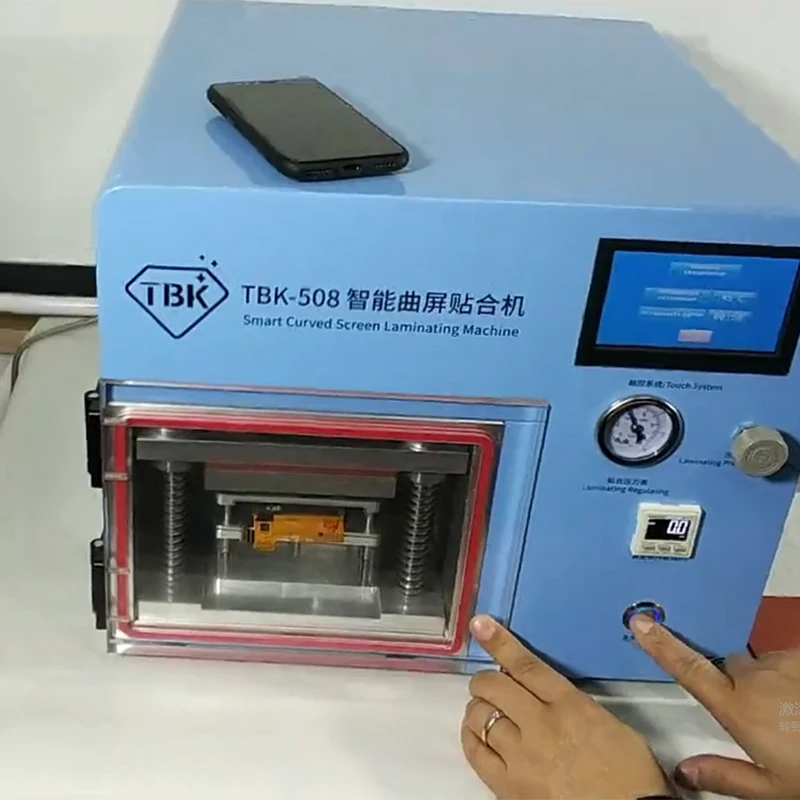TBK-508 умный изогнутый ЖК-экран вакуумная ламинационная машина для Sumsung S9 S9+ S7 S10 S10+ Edge lcd OCA ремонт пузырьков для удаления