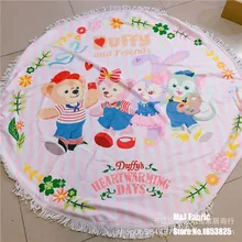 Одеяло для маленьких девочек, duffy StellaLou ShellieMay, Круглый игровой коврик для новорожденных, мягкий хлопковый коврик для ползания, украшение детской комнаты