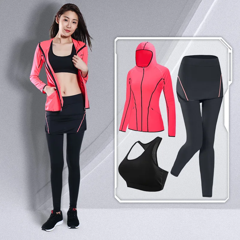 

Brand LEFAN New Fitness Suits Women Elastic Running Yoga Sports Sets Female Sportswear Tights Training Sports Clothes Set 2-3pcs