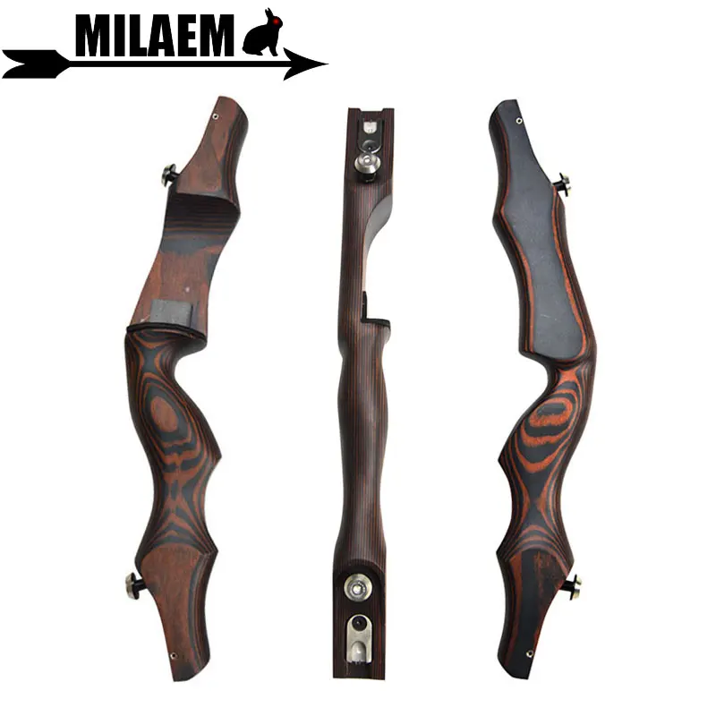 

1pc Archery X8 Recurve Bow Riser Takedown American 19inch Wooden ILF Recurve Bow Bow Handle Right Hand Shooting Accessories