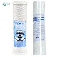 Pp Cotton Filter + 10 inches CTO carbon water filter Cartridge for water purifier system water filter cartridge atwfs pp cotton filter 10 water purifier filter udf granular activated carbon filter cto compressed carbon reverse osmosis
