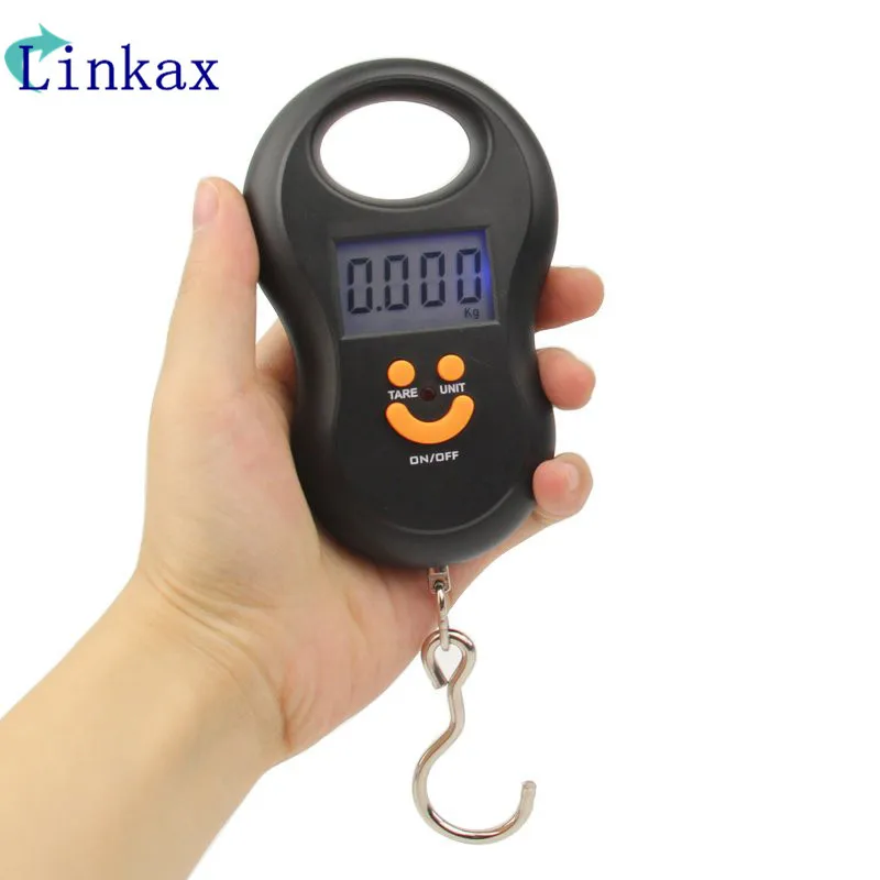 

50Kg/10g Portable LCD Display Luggage Fishing Hook Electronic Weight Digital Scale Pocket Weighing Hanging Scale