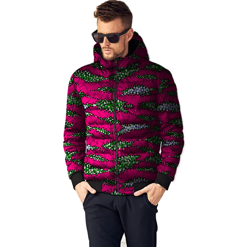 Африканский принт мужская зимняя куртка мужские куртки и пальто Дашики Толстая Теплая Куртка парка верхняя одежда пальто африканская одежда для мужчин