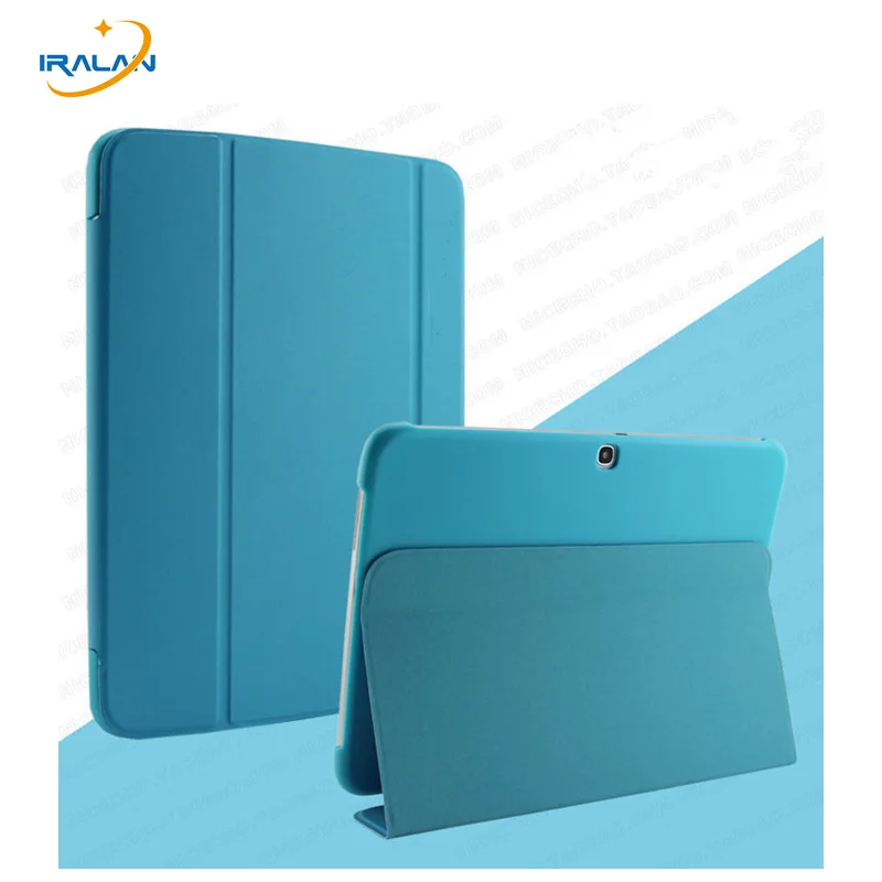 

2018 Luxury Slim Business Leather Case for Samsung Galaxy Tab 3 10.1 P5200 p5220 P5210 Tablet Stand Flip Stand Cover+film+styluy