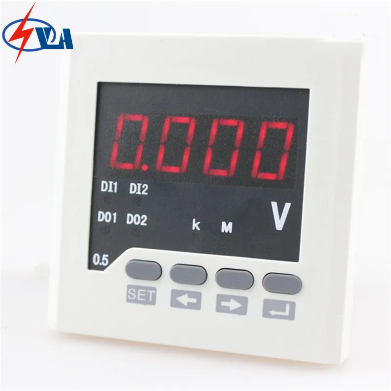 

DV71 DC Voltage single-phase led digital display wholesale power supply voltage meter 80*80 mm