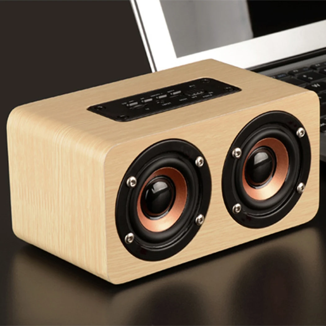 Bluetooth Динамик Ретро Классический Дерево Hifi мини звука поле Aux для Xiaomi s Tf карты usb