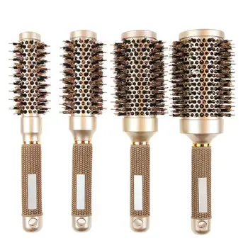 

1pc Professional Hair Brushes Round Hair Comb Hairdressing Curling Brush Ceramic Iron Hair Comb Brush Curler Magic Comb