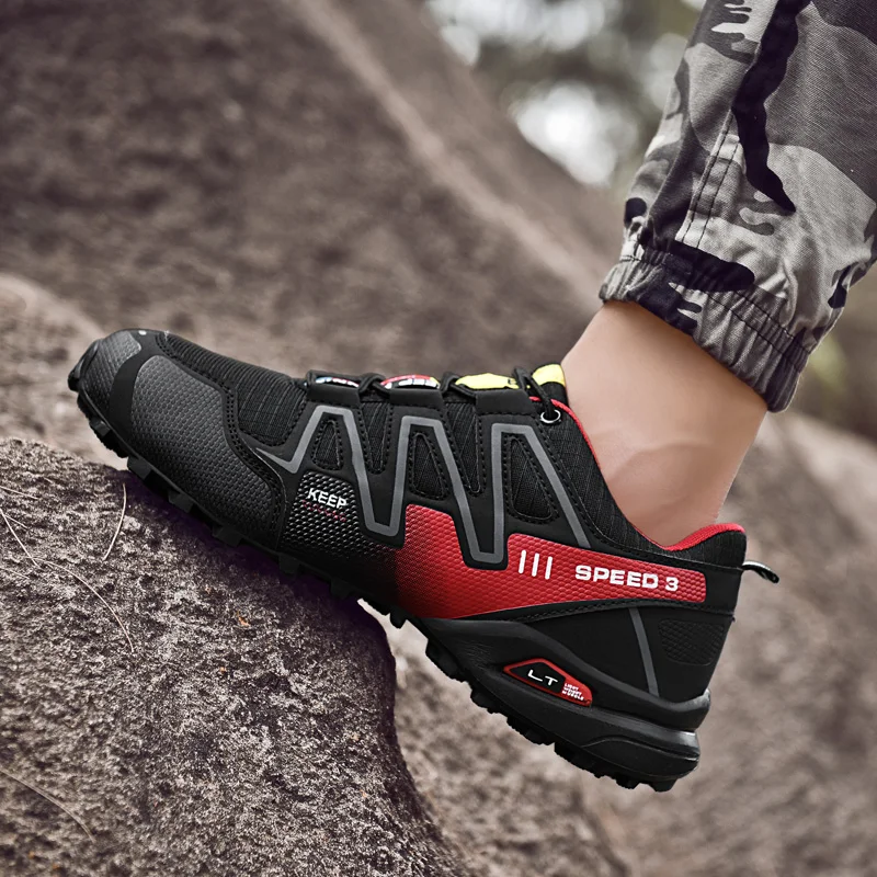 

2019 Men Running Shoes Sneakers Speed Wear-resistant Non-slip Outdoor Sports Plus Size Big Male Walking Breathable Summer Shoes