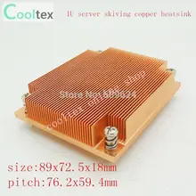 Dynatron Passive CPU Copper skiving fin HeatSink For 1U Server ,Intel Pentium 4 Socket 478 skiving heatsink
