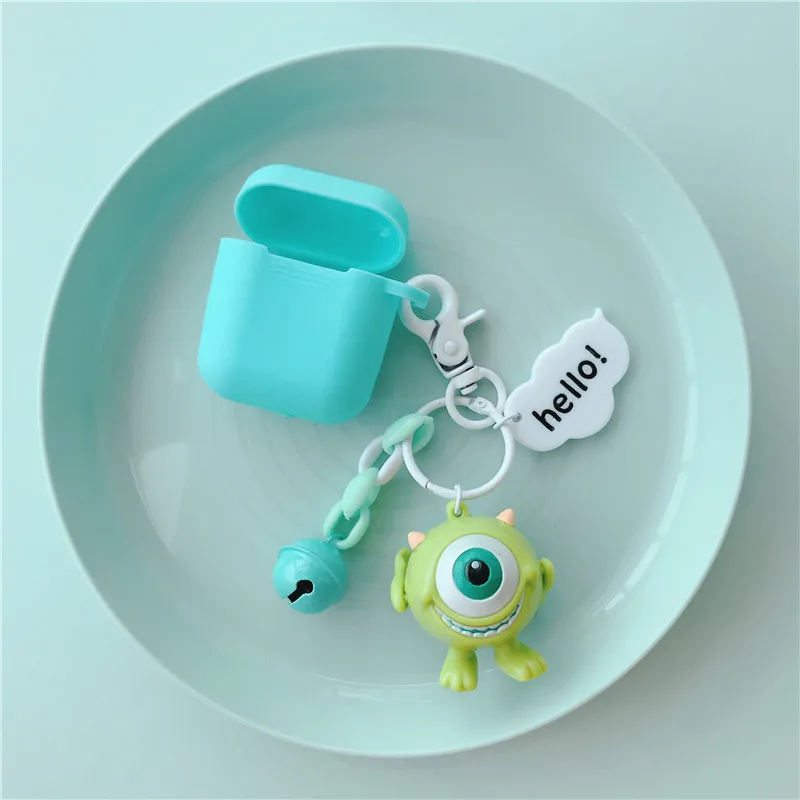 Cute Mickey Minnie Daisy Donald Stitch Case for Apple Airpods Bluetooth Earphone Disneys Accessories Silicone Protective Cover - Цвет: 6