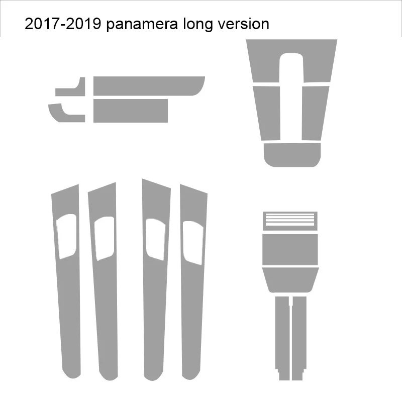 Lsrtw2017 transparten ТПУ интерьер автомобиля не царапающаяся защитная пленка для porsche cayenne 2010- panamera - Название цвета: panamera 3