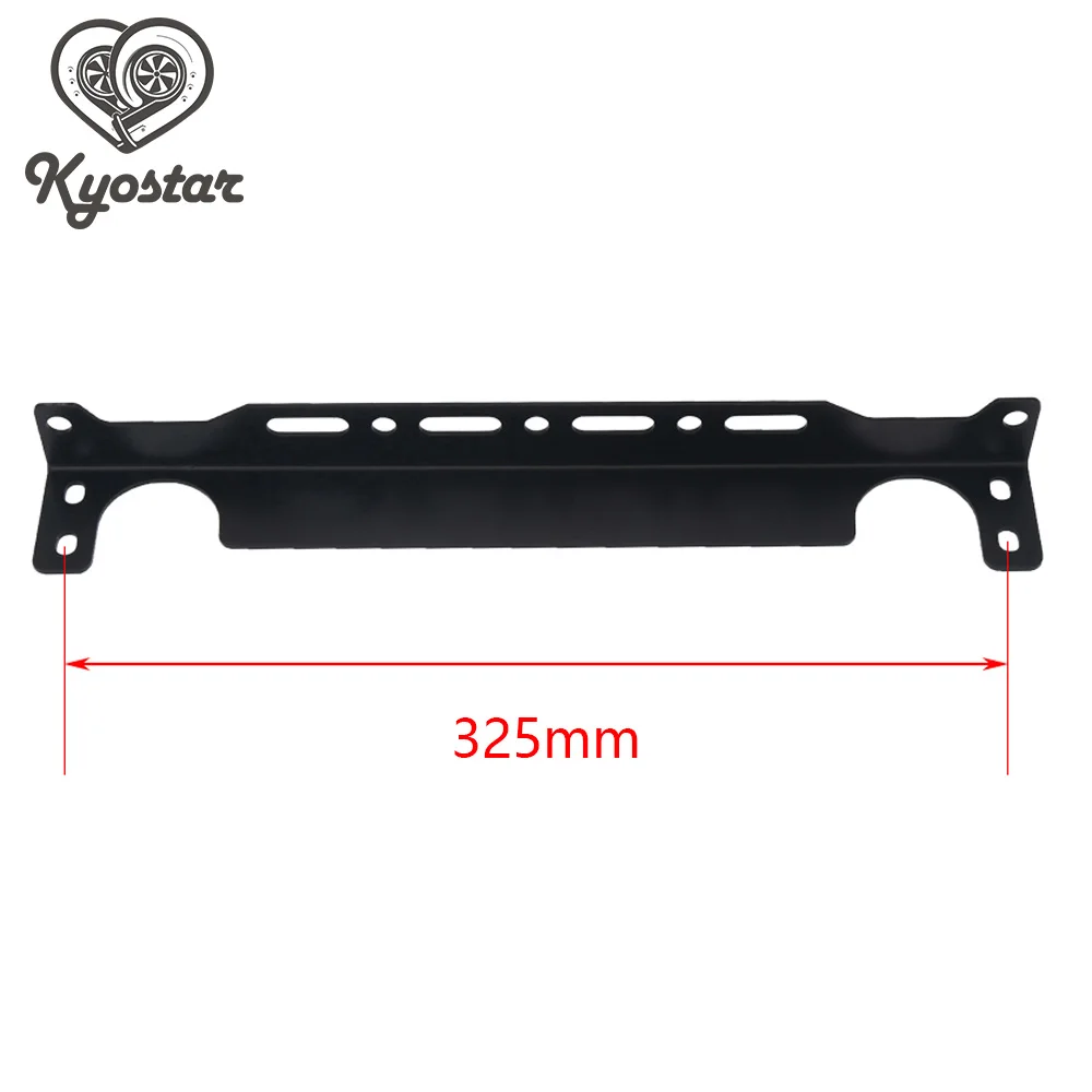 325mm black Универсальный алюминиевый масляный радиатор для двигателя британского типа, монтажный кронштейн, комплект, толщина 2 мм, для 248 мм, 262 мм, масляный радиатор - Цвет: 325mm black