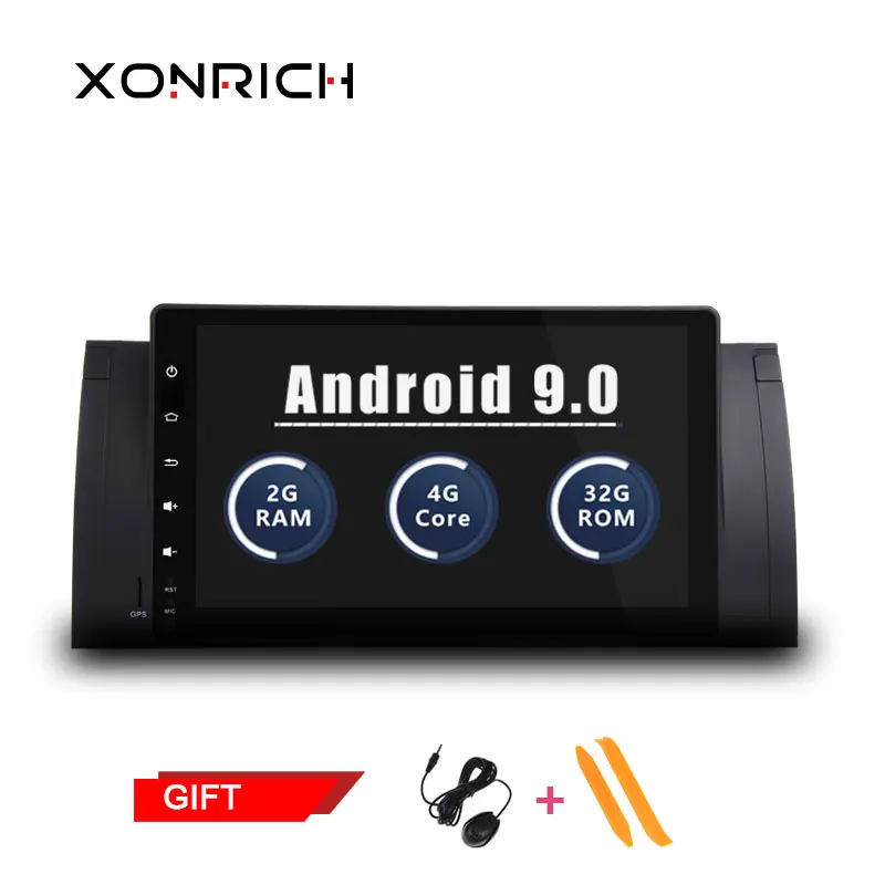 

Car Multimedia Player 1 Din Android 9.0 GPS Radio For BMW E39 BMW X5 E53 M5 2002-2007 Navigation Stereo Head Unit Wifi 4G