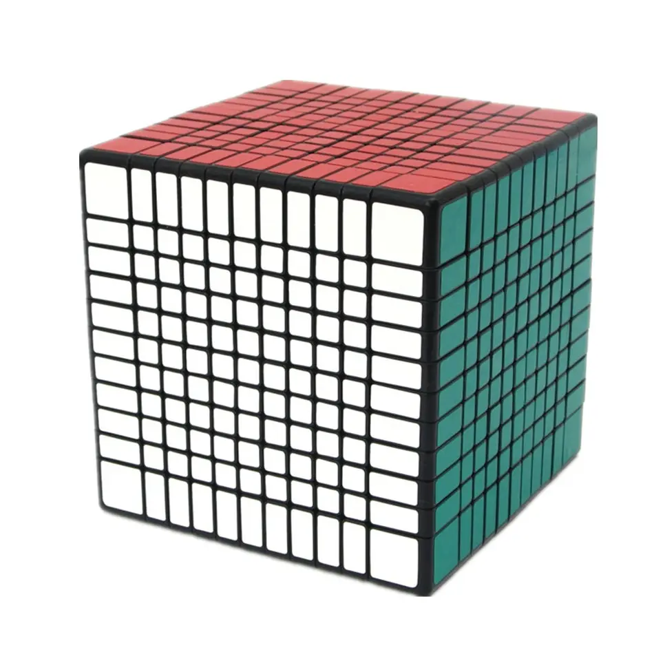 

ShengShou 11x11x11 Magic Cube , 11 Layers Black and White Sticker 11x11 Speed Magic Cube 11 CM Size