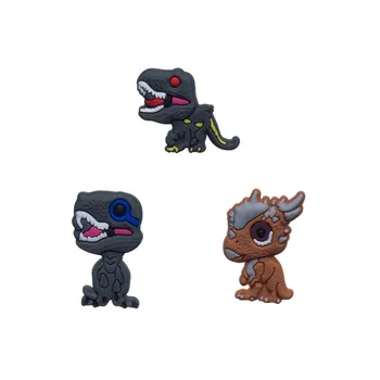

1PCS Dinosaur PVC Cartoon Shoe Charms Unicorn Shoe Buckle Accessories Fit For Croc JIBZ Kids Party Gifts