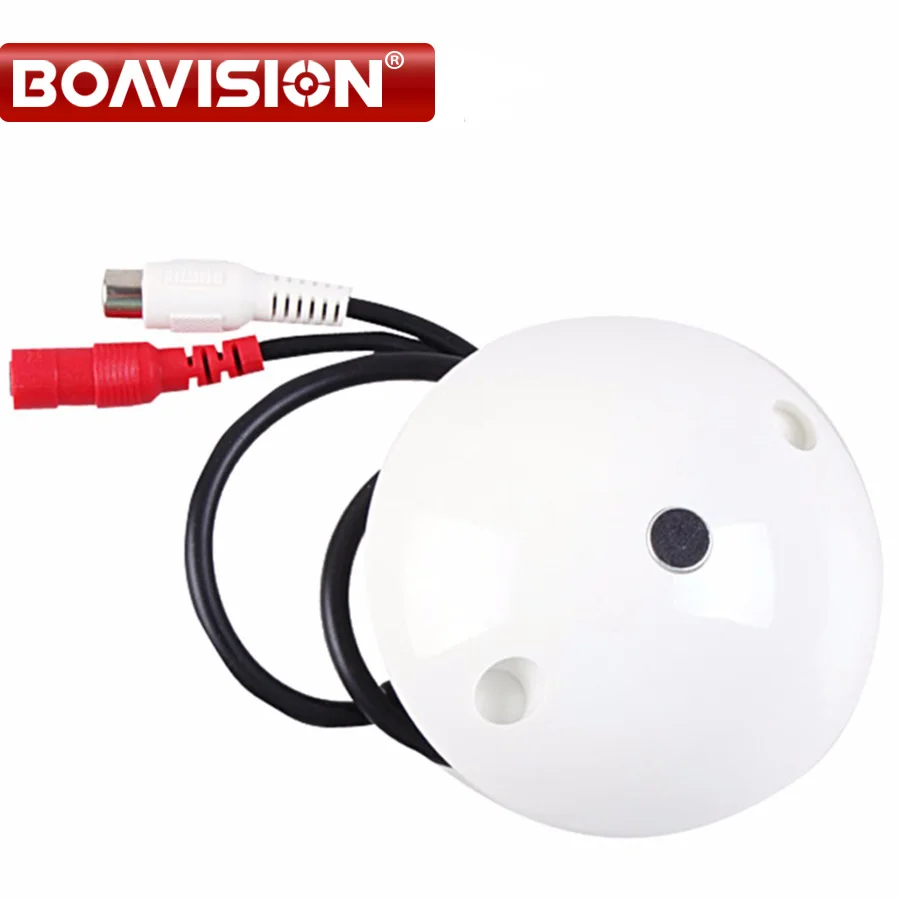 

CCTV Microphone Audio Pick Up Device High Sensitivity 12V DC Ceiling Mount Microphone For Camera