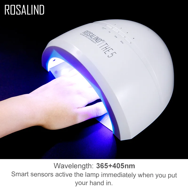 Günstige ROSALIND Lampe Für Nägel Für Maniküre UV Geheilt FÜHRTE Licht Nägel Kunst Ausrüstung Werkzeuge Nagel Trockner Gel Polnischen Hybrid Lak lampe