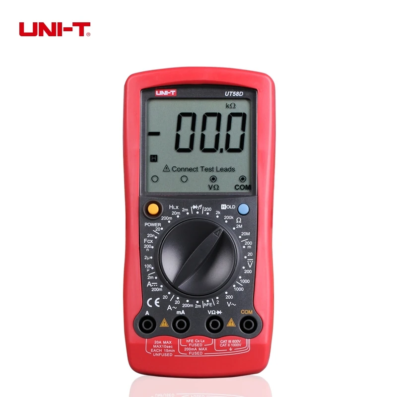 

UNI-T UT58D LCD Digital Multimeter AC/DC Voltage Current,Resistance,Capacitance,Inductance Tester