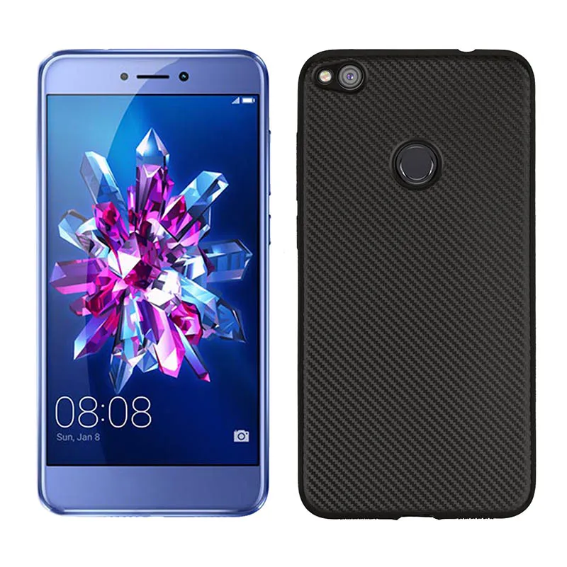 carbon fiber silicone case huawei p8 lite 2017 honor 8 lite (4)