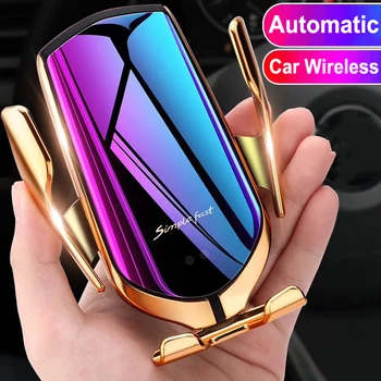 

Car Wireless Charger Holder For iPhone X XS XR 8 Plus Mount 10W Qi Fast Charging Auto Clamp Wireless Car Phone Charger Suction