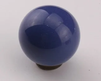 Blue 10 шт./лот керамическая фурнитура ручки шариковый шкаф ящик комод двери керамические ручки - Цвет: Blue