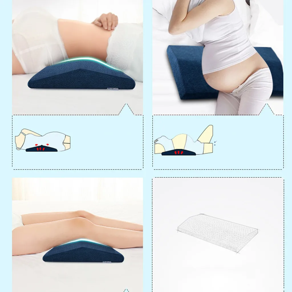

Memory Foam Lumbar Waist Support Wedge Pillow Bed Cushion Sleeping Leg Elevation 2019 New Arrival Hot Sale