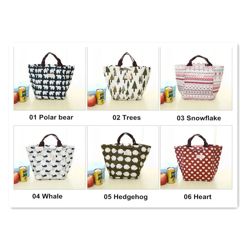 tree pattern lunch bags