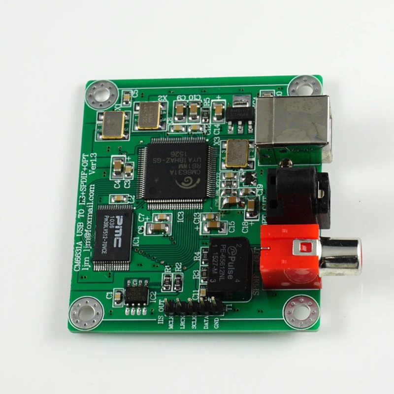 Diy игрушки Аксессуары/части технической модели/CM6631A USB к SPDIF PMMA коробка/Поддержка коаксиального волокна выход/32 бит 384K выборки/