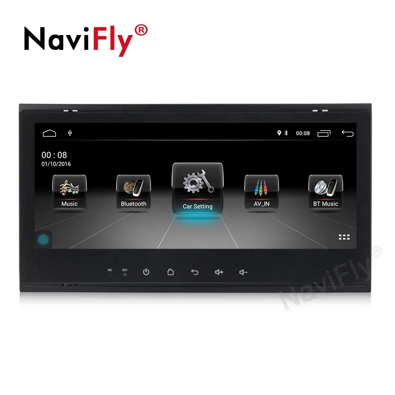 Perfect NaviFly 8.8 inch 2G+32G Android 9.1 Car multimedia player for VW/Volkswagen/Touareg 2004-2011 Canbus Wifi FM Radio USB DVR GPS 1