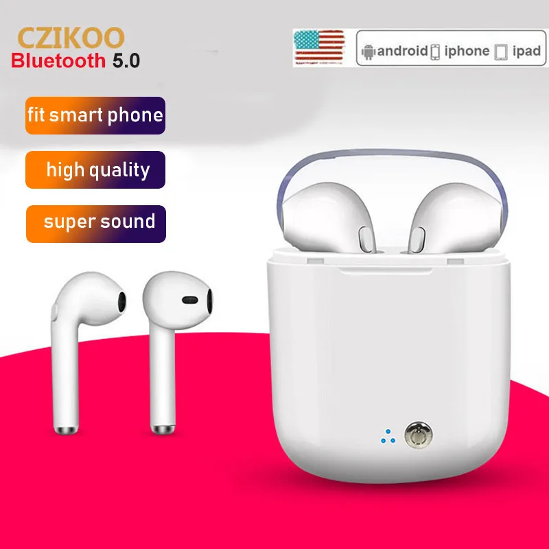 

i7s TWS Wireless Earphone Portable Bluetooth Headset Invisible Earbud for iPhone X 8 7 Android Xiaomi pk i18 tws i20 tws i30 tws