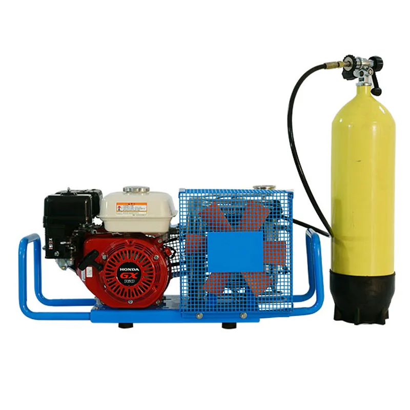

DAVV Air Compressor Machinery 100L/Min Gas-Powered 5.5-HP Honda GX160 Engine 4500psi High Pressure for PCP Paintball SCUBA