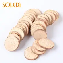 SOLEDI деревянные пластинки ретроподставки рисунок дерева ломтики Свадебные украшения пасхальное украшение Прямая