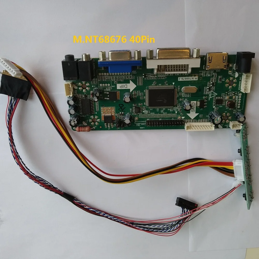 Kit for N156B6 L04 CMO display M NT68676 40pin 1366X768 Monitor Panel LED DIY LCD VGA