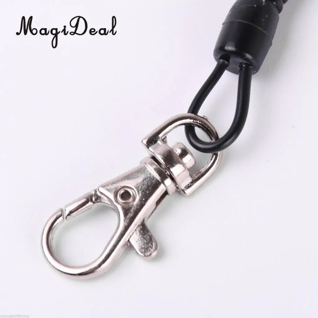 MagiDeal Marine Kayak Canoe Quick Release Holder Elastic Lanyard Net Cord 5.5LB Strength for Fishing Camping Outdoor Sport Black