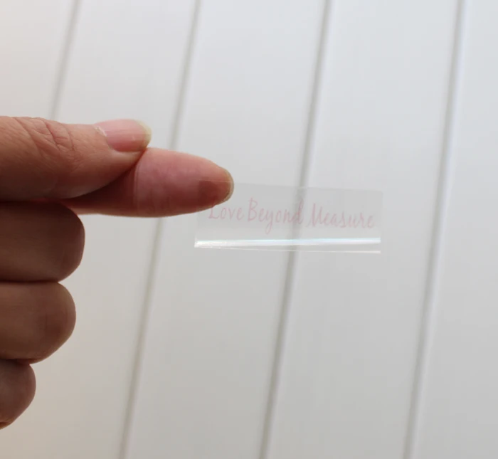 

custom decoration label self adhesive sticker paper/pvc 1000pcs/lot transparent stickers