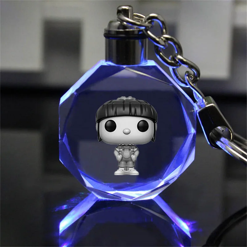 

Minions Agne Anime LED Key Chains Figure Keyring Crystal Toy Keychain Light Keyholder Unisex XMAS Gift NEW