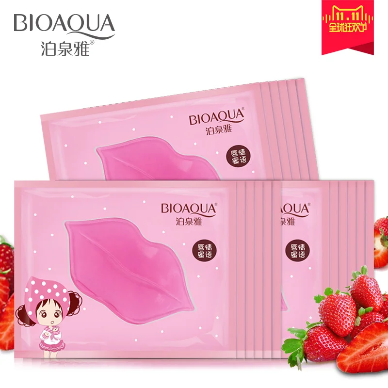 

20Pcs BIOAQUA Lip Mask Collagen Crystal Anti-Ageing Membrane Moisture Essence Lip Mask Freeshipping