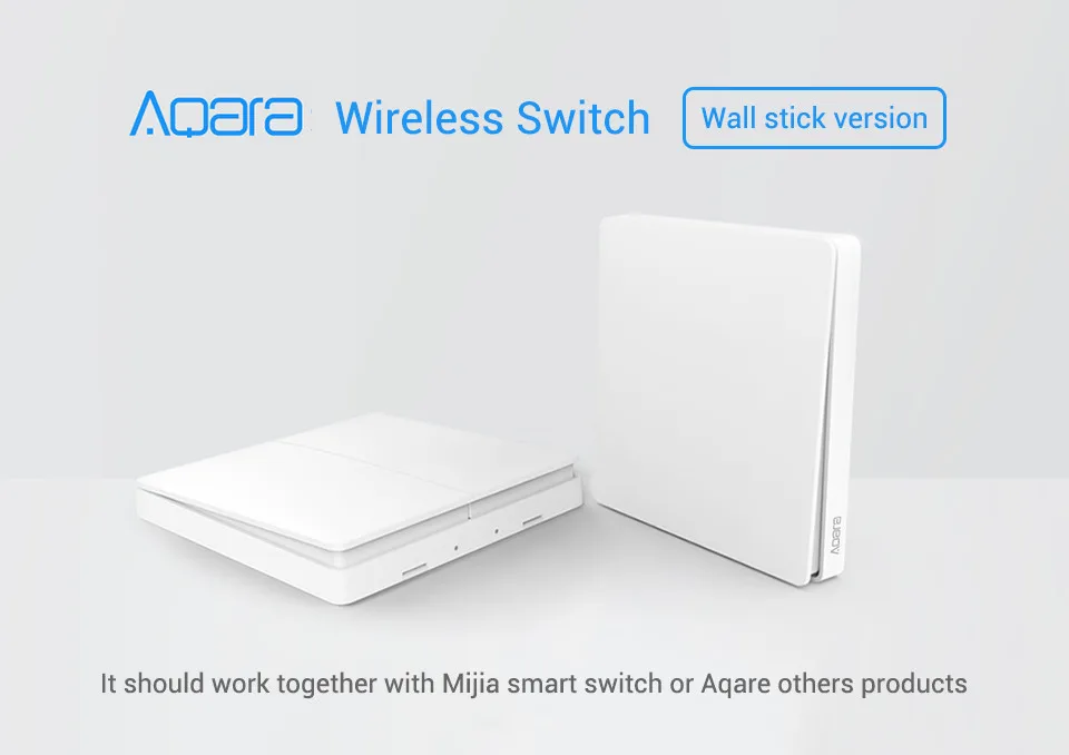 Умный Домашний Светильник Xiaomi Aqara Mijia с одним пожарным проводом ZigBee, беспроводной ключ, настенный выключатель через приложение для смартфона