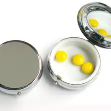 100 шт. Металлические коробочки DIY Медицина Организатор Контейнер серебристо-1 отделение