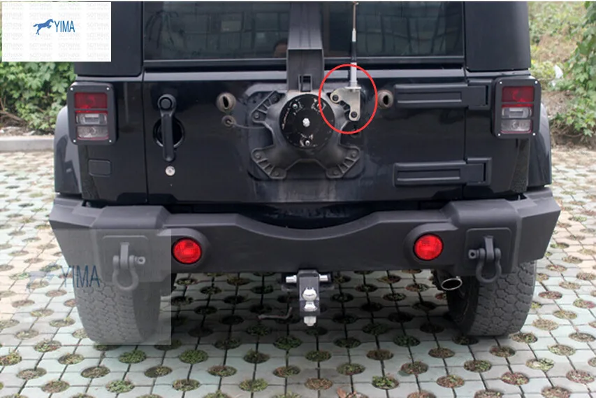 For JEEP Wrangler 2011 2015 Stainless Steel Antenna Mount Radio Antena