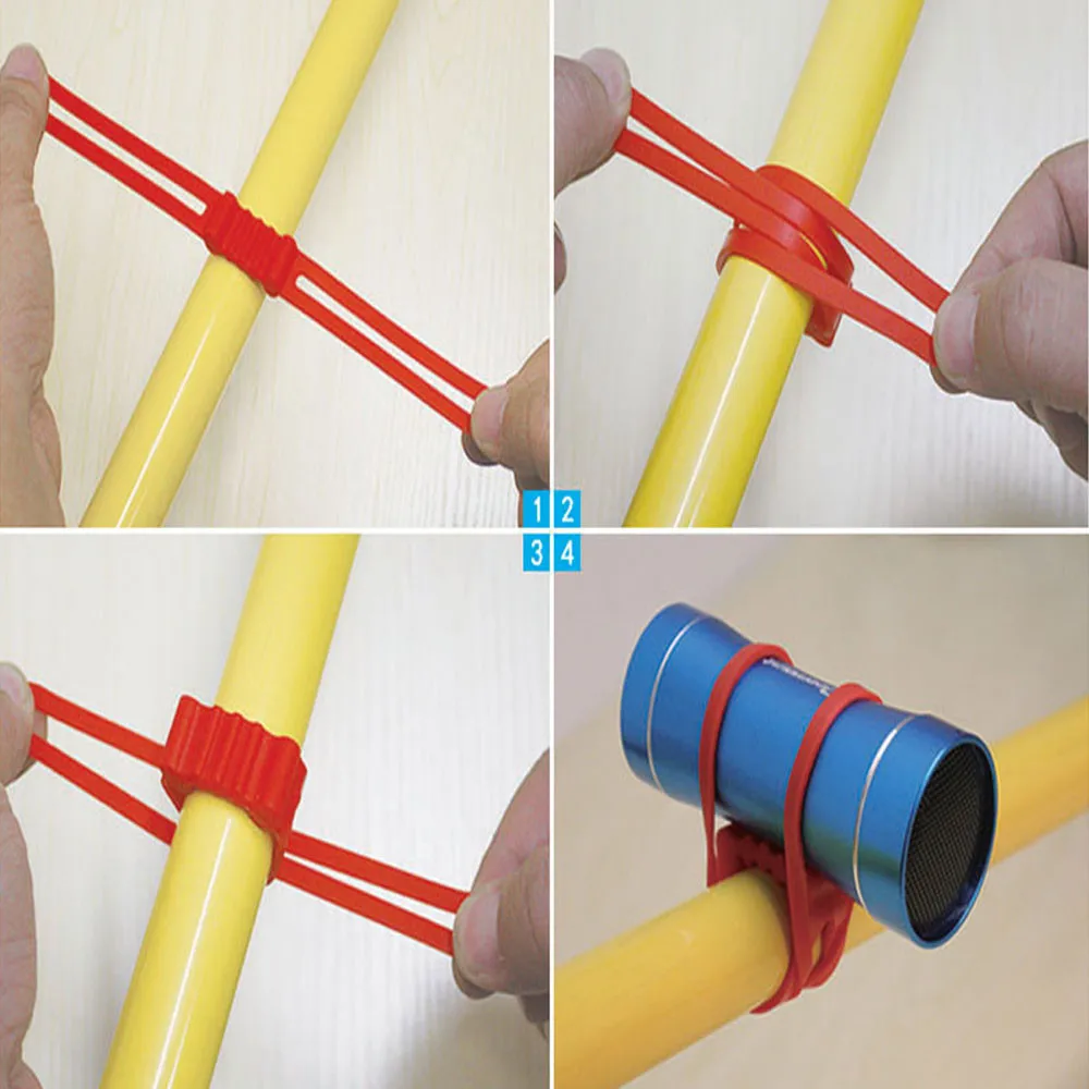 Flash Deal 1pcs Portable Bicycle Headlight Silicone Strap Flashlight Bandage Bicycle Cycling Exercise Accessories Cyclocomputer Strap 0