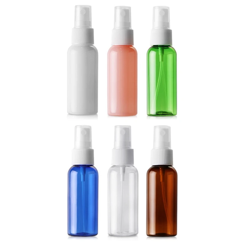 Portable 50ML Refillable Bottle Water Plastic Pressed Pump Spray Bottle